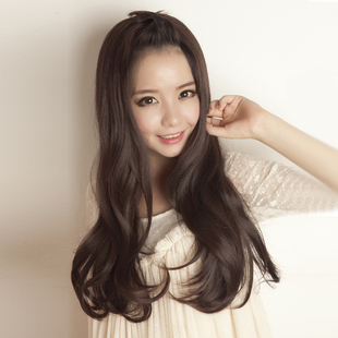 假发长卷半头套女 发之秀大波浪半头假发 长发蓬松长卷发梨花头