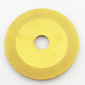 4寸金刚石玻璃切割片 100mm镀钛玻璃磨片 玻璃切片