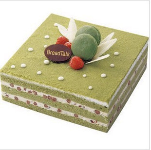 面包新语蛋糕-8寸抹茶园重庆生日蛋糕速递重庆蛋糕免费配送2015