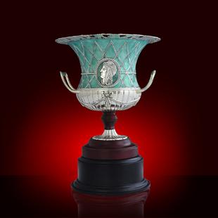 工艺礼品 高尔夫球金属效果奖杯 树脂电镀 礼品定做 hk-400051