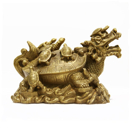 易水阁 龙龟九子龙龟助运 九九龟 旺丁旺财家居风水摆件_7折现价139元