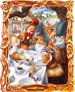 十字绣 hs0003疯狂茶会14ct油画限量版 汉斯苏菲十字绣dmc品质进口