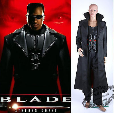 美国代购 刀锋战士cosplay服装 韦斯利黑色风衣万圣节化装舞蹈服