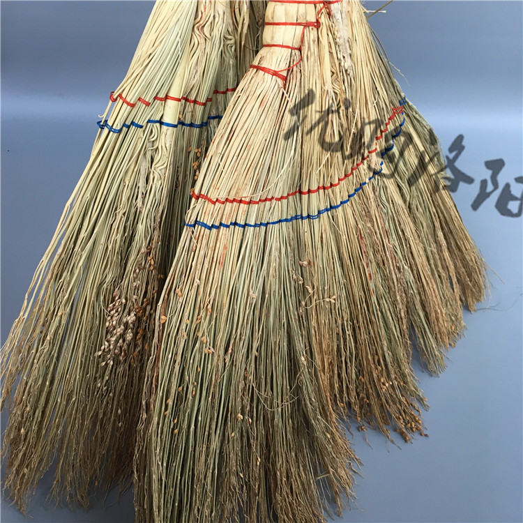 手工木地板高粱苗芒草软 竹 小扫把 笤帚 加大厚编织扫床两把包邮