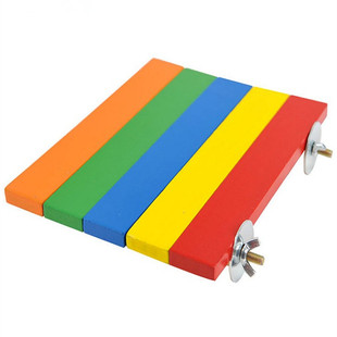 carno五彩跳台 松鼠踏板小宠木质玩具小宠用品 龙猫彩虹跳板