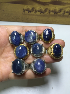 珠宝 今生缘珠宝 天然蓝宝石裸石戒面