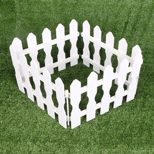 圣诞节装饰圣诞树栅栏围栏木质木头围栏白色圣诞栅栏篱笆场景装饰