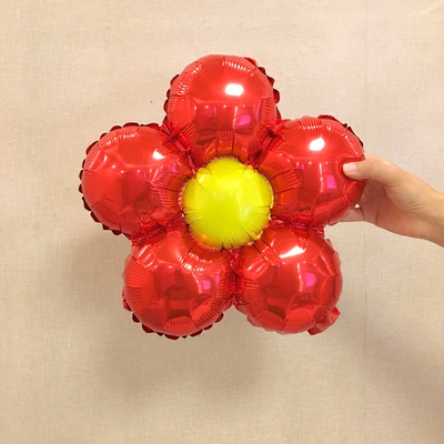 五瓣花铝膜气球 婚房派对七夕情人节生日布置活动背景墙装饰用品