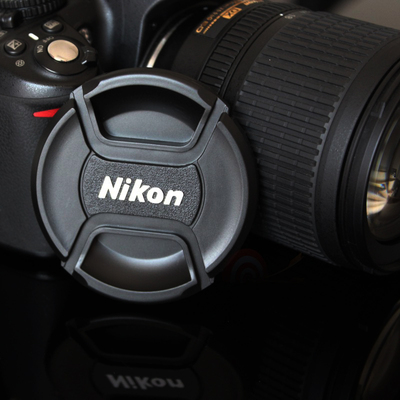 尼康镜头盖 52mm d3200d3000d5100 18-55单反相机尼康d3100镜头盖
