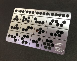 艾烈臣 军事 模型 蜂窝数码装甲迷彩 漏喷板 aj0015