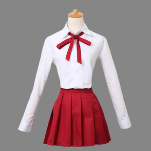 mcoser小仓鼠 cos校服 仓鼠 衬衫 裙子 领结 袜子 套装