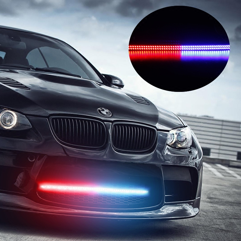 汽车改装中网霹雳游侠灯爆闪警示灯led扫描灯呼吸灯跑马灯装饰灯