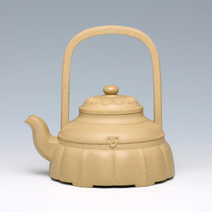 紫砂世界宜兴名家紫砂壶手工正品茶壶裙花提梁国助谢芳制780cc