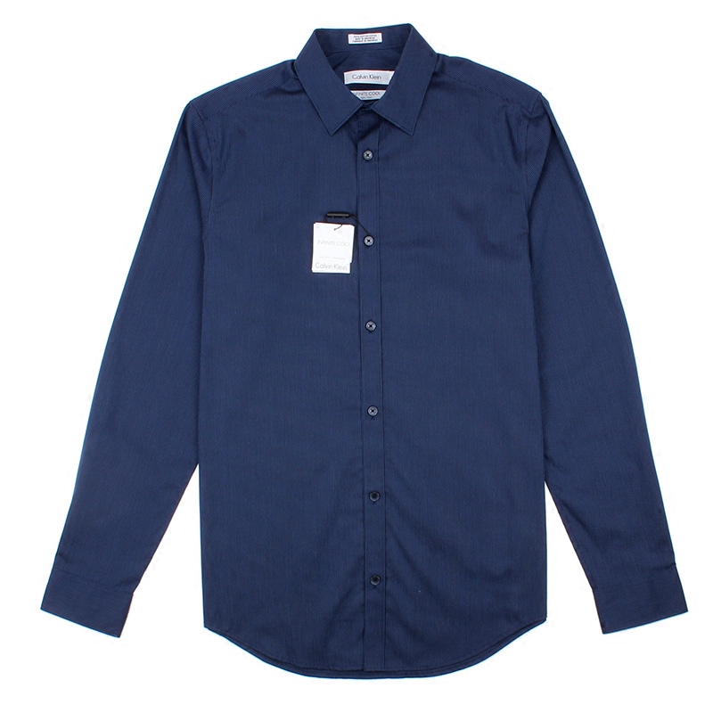 calvin klein 男士长袖衬衫ck免烫商务休闲纯棉衬衫美国正品代购