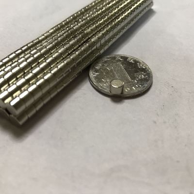 现货 圆形n35镀镍强磁铁 钕铁硼强力磁铁 磁钢 直径5毫米厚3.5mm