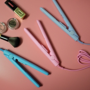 韩国纯色可爱迷你直发棒陶瓷学生寝室必备小功率卷刘海夹梨花烫