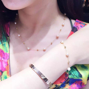 满天星 14k注金转运锁骨满天星 长短款送妈妈正品女夏宝 满天星天然