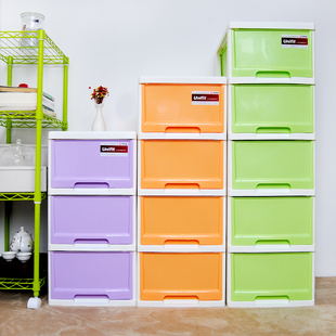 天马tenma抽屉式收纳柜移动式塑料柜子多层带轮抽屉整理储存柜