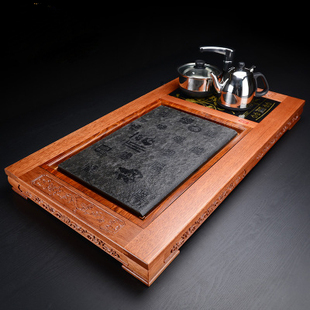 大号 湛卢 花梨木茶盘套装排水式大号茶盘 实木茶盘茶海 茶盘电磁炉套