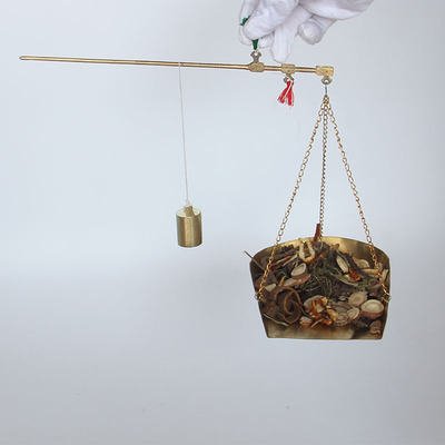 手称铜称杆老称大中药称杆子秤砣秤家用克称老式秤方形盘称小铜称