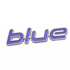 现代瑞纳车标 后备箱blue字标蓝标瑞奕瑞纳改装车标blue尊贵蓝标