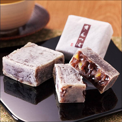 日本零食直邮 日式传统点心 和果子 大阪特产板栗糕 12个入礼盒装