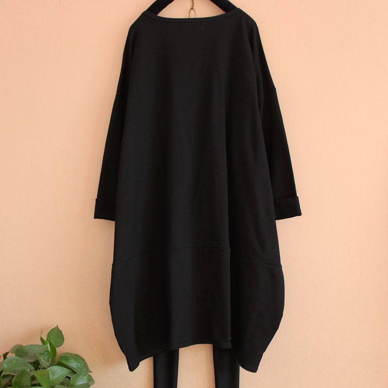 大码女装加肥加大长袖t恤300斤大衫宽松韩版打底衫春季新款棉体恤