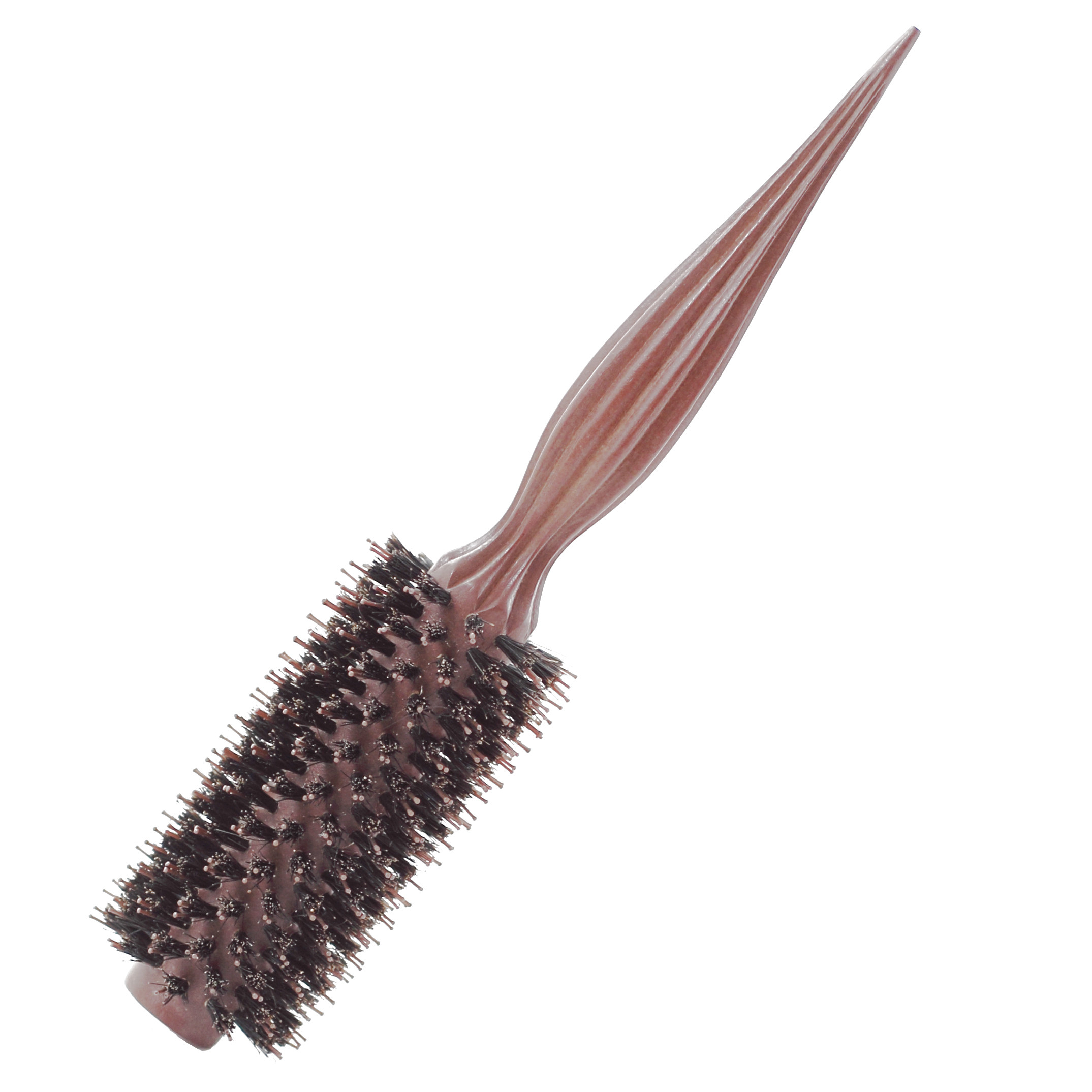 缘木轩 正宗猪鬃毛梳 卷发bobo头滚梳 美发梳 造型梳 圆筒梳子