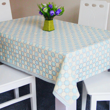 pvc餐桌布布艺防水茶几垫 免洗台布防油软质玻璃桌垫茶几桌布桌旗