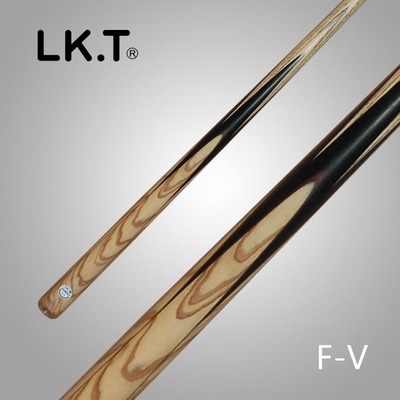 lkt授权斯诺克球杆通杆小头16彩黑八单支桌球杆白蜡木手工台球杆