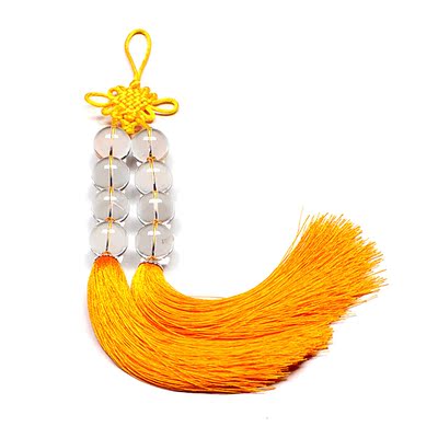 和顺祥 开光 天然白水晶球风水挂件 水晶球摆件 玄关摆件 保平安