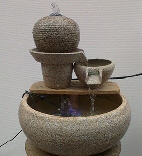 水景 小鱼缸批发 招财水景摆设 陶瓷流水盆景 喷泉流水 风水球金鱼缸