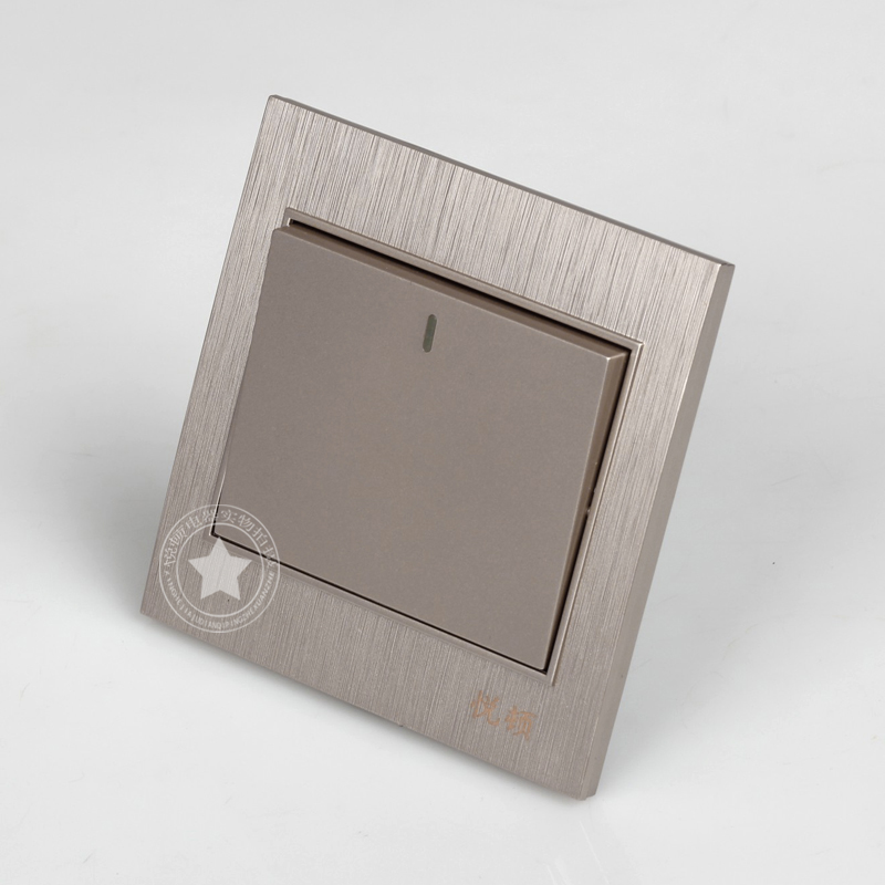 单开一开双控开关插座灯开关面板单联一位暗装暗线86型家用1开