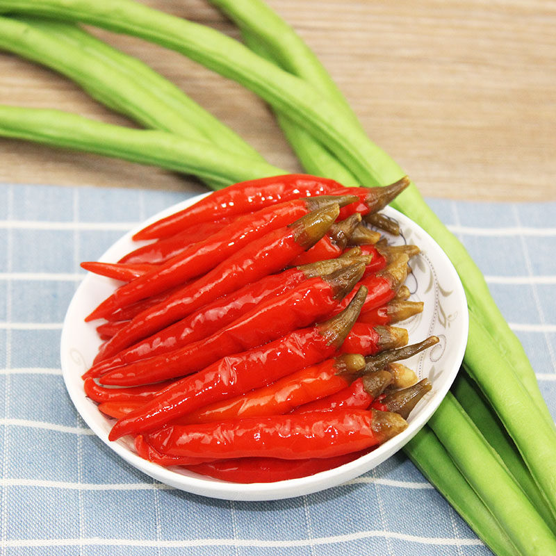 泡椒红小米辣2kg包邮 四川老坛泡红椒/泡红小米辣/泡红辣椒野山椒