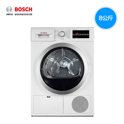 bosch/博世 wtg864000w 8公斤滾筒冷凝烘乾機全進口家用乾衣機