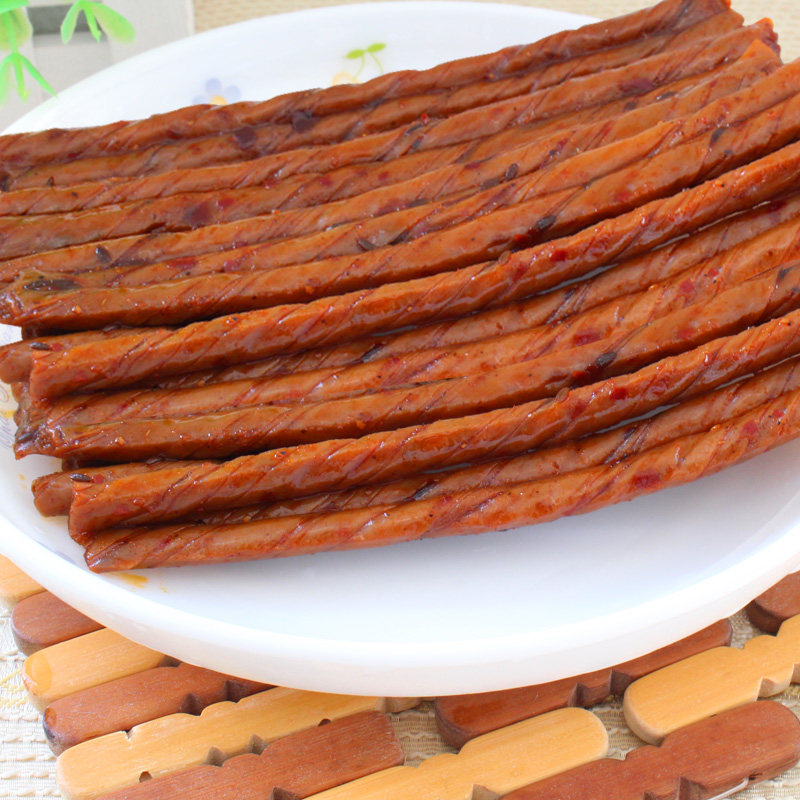 吉味卤师 豆筋辣条 儿时怀旧零食辣棒 豆筋棒豆制品豆皮118gx5袋