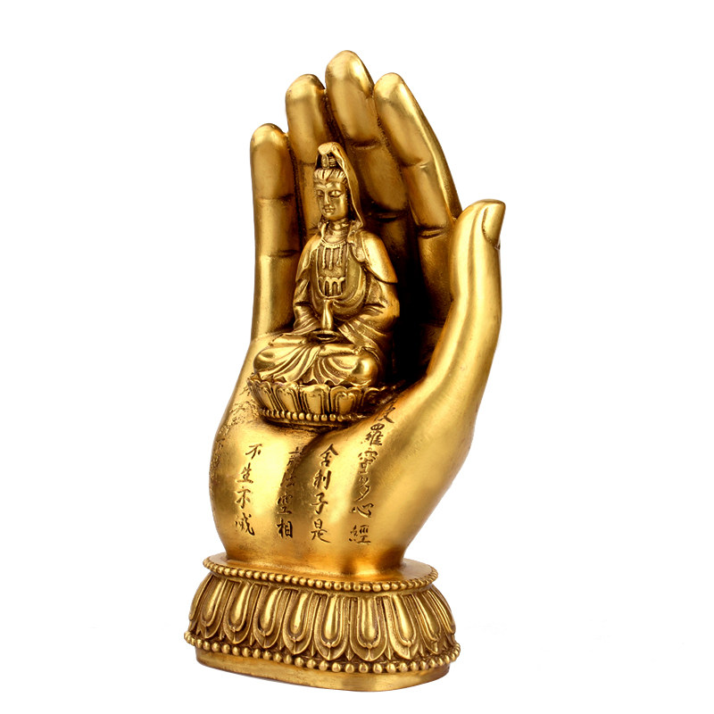 新中式禅意佛手摆件东南亚家居装饰玄关佛像spa会所吉祥风水摆设