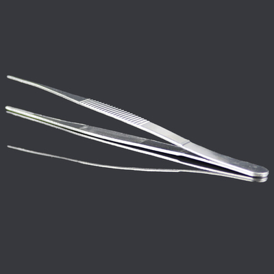 10cm至30cm钢镊子 不锈钢镊子圆头带齿 敷料镊子 医用长镊子
