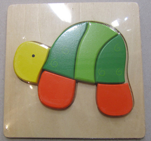 木制品 小动物拼图 简易拼图 乌龟款