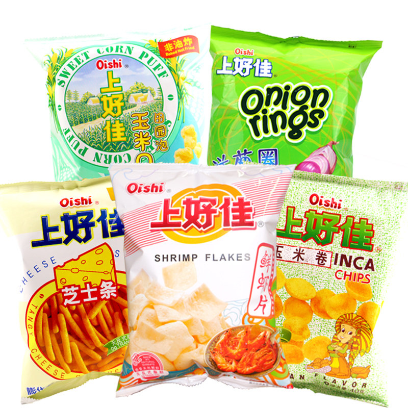 上好佳 鲜虾片40g 办公室休闲膨化食品 上好佳薯片90后怀旧零食