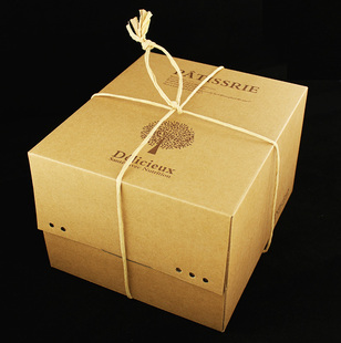 糕点 个性低碳8寸长方形蛋糕盒许愿树西点糕点盒 10个装8寸蛋糕盒