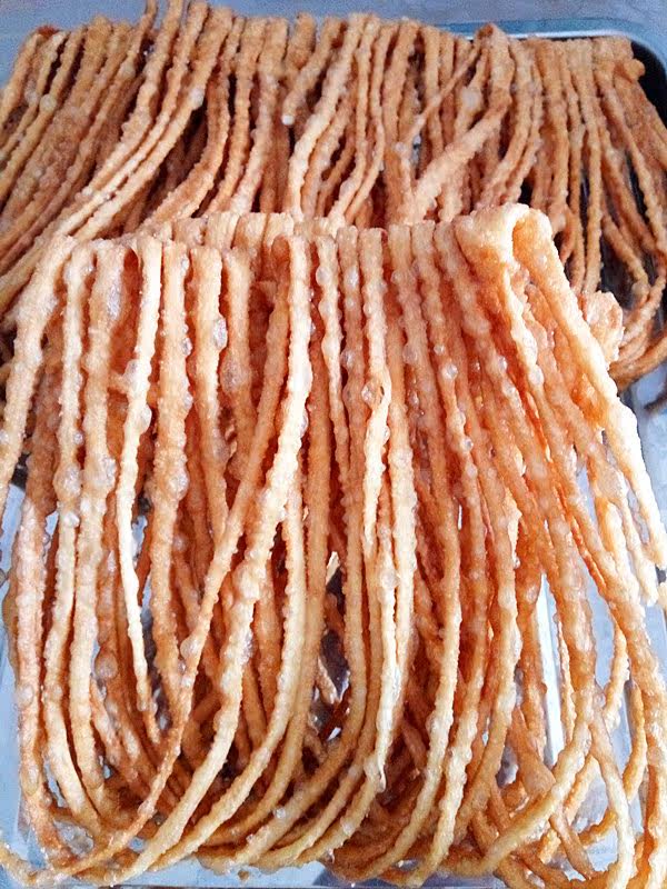 江苏泰州兴化土特产农家手工制作油炸馓子香脆散子传统糕点心零食