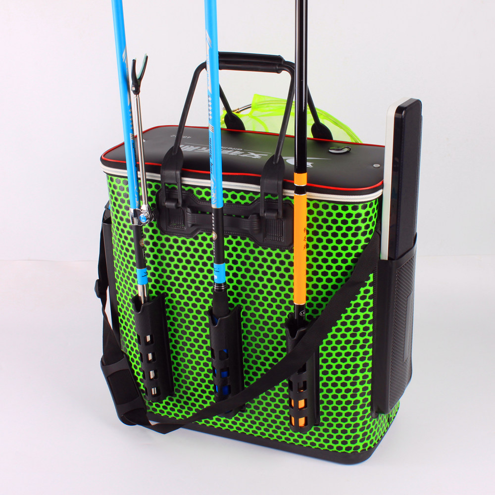 钓鱼桶eva加厚2mm多功能鱼护桶钓鱼箱活鱼桶钓箱渔具桶鱼护包水桶_双