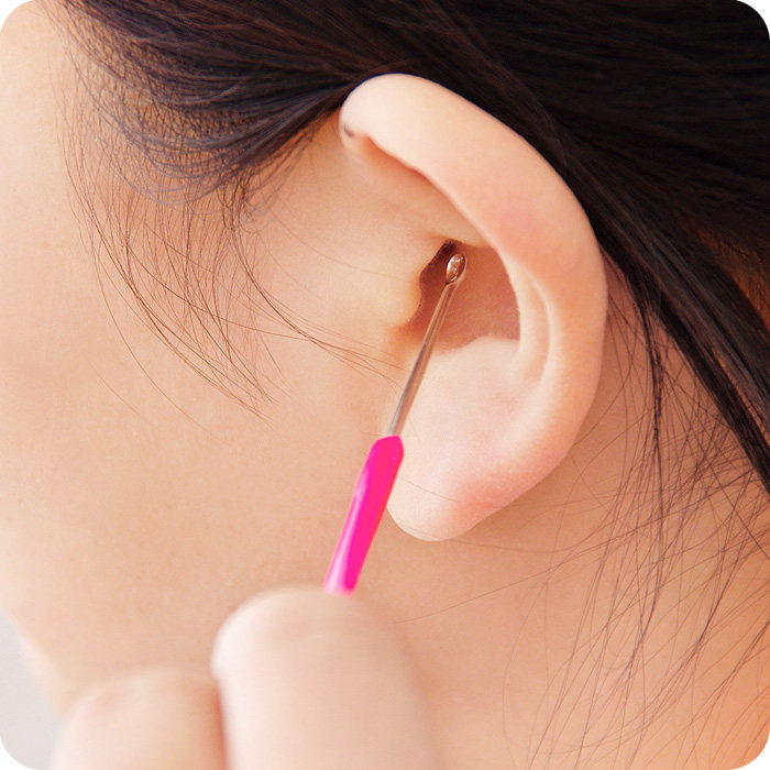 不锈钢耳勺掏耳朵采耳工具 清洁挖耳勺 带钥匙孔成人耳扒挖耳器