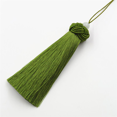 新款中国结配件小号菠萝帽红色精致流苏吊穗人造丝真丝流苏穗子