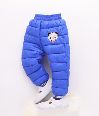 儿童棉裤秋冬新款男女童羽绒棉裤宝宝可开档内外穿轻薄小棉裤