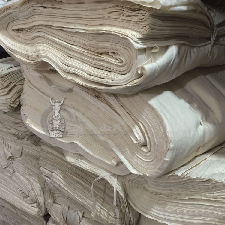 蜡染扎染专业使用纯棉白布 蜡染diy材料 扎染材料 一米宽120