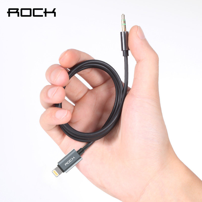 rock 苹果7耳机转接头音频一体iphone7plus分线器充电听歌二合一