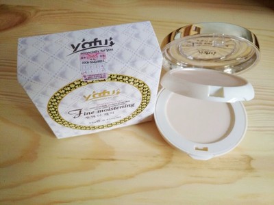 正品yafu雅芙粉饼 两用保湿 双层粉饼26g 货号1065提亮遮瑕定妆