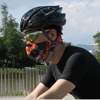 运动跑步骑行口罩蒙面面罩半脸防风防尘透气户外骑车男滑雪护脸罩